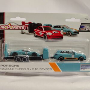 MAJORETTE PORSCHE CAYENNE TURBO S + 918 SPYDER